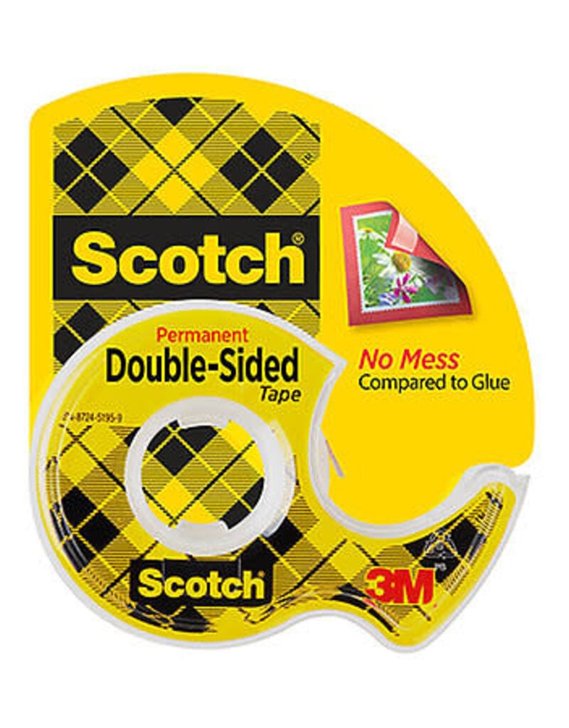 SCOTCH DOUBLE SIDED TAPE .75X300IN PERMANENT