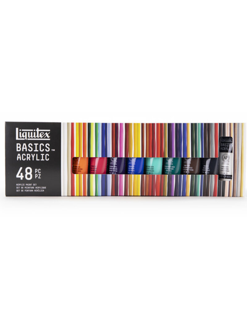 Liquitex Basics Acrylic Paint Sets Set of 48 Assorted 22ml Tubes