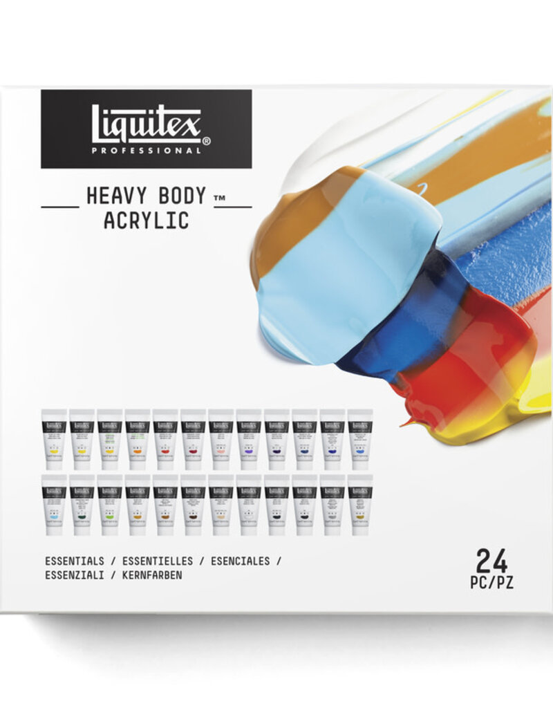 Liquitex Heavy Body Acrylic Paint Sets Essentials Set of 24 (22ml)