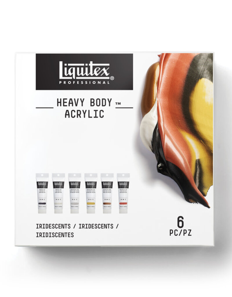 Liquitex Heavy Body Acrylic Paint Sets Iridescent Set of 6 (2oz)