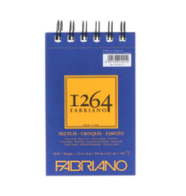 Fabriano 1264 Sketch Pad (100pg) Wire-bound 3.5x8"