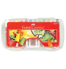Faber-Castell Grip Oil Pastel Set, 12-Colors