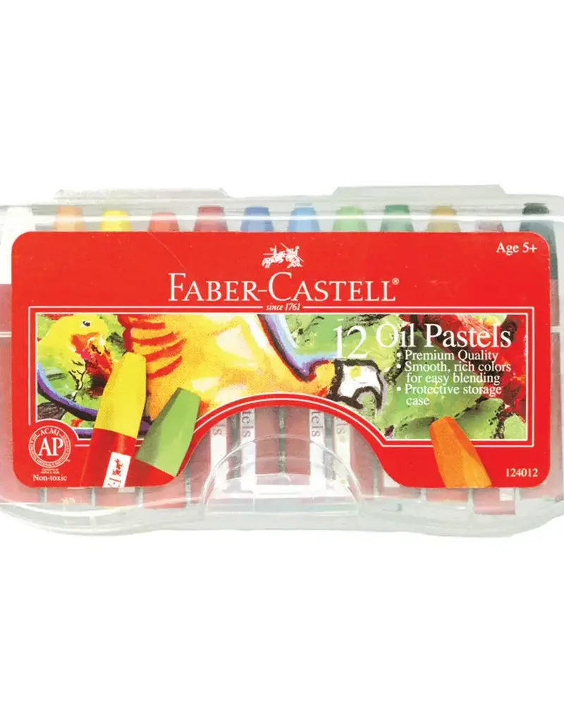 Faber-Castell Grip Oil Pastel Set, 12-Colors