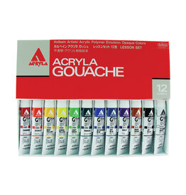 Acryla Gouache Sets Lesson Set (20ml) 12 Colors