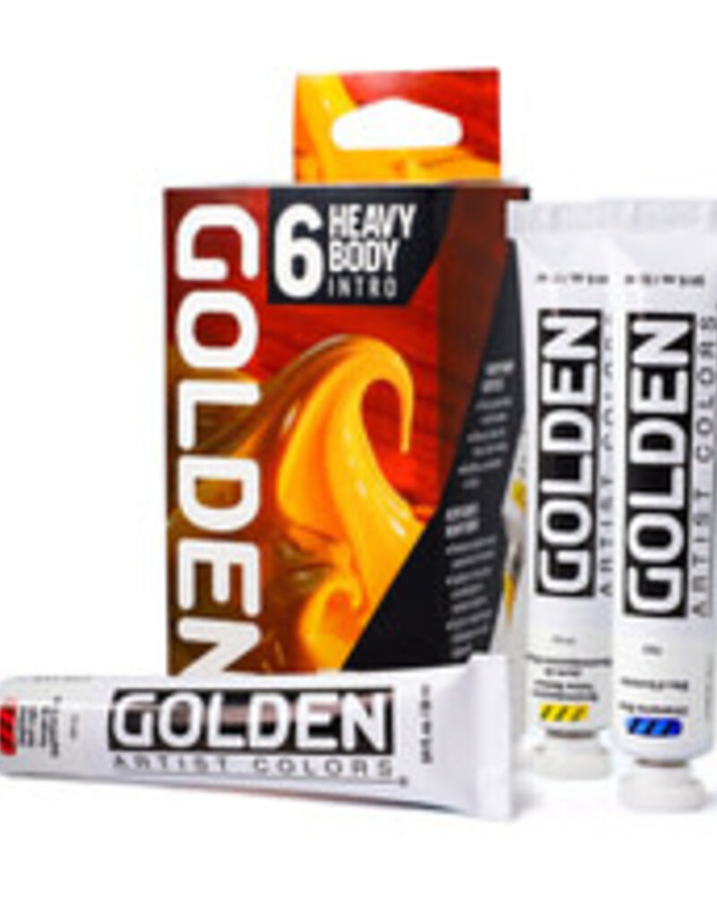 Golden Heavy Body Acrylic 6-Color Intro Set
