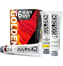 Golden Heavy Body Acrylic 6-Color Essentials Set