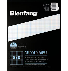 Bienfang Cross-Section Pads (50 sh) 8x8 grid 8.5x11"