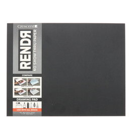 Crescent RENDR Hard-Cover Pad, 11" x 14", 16 Sheets/Pad