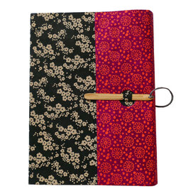 Wanderer Hard-Cover Handmade Journals (5.9x8.3in) Red/Ebony