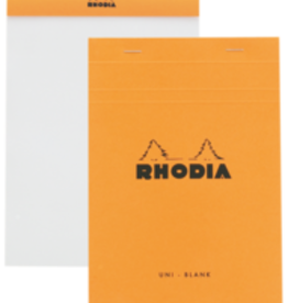 Rhodia Notepad Blank Orange 6x8.25"
