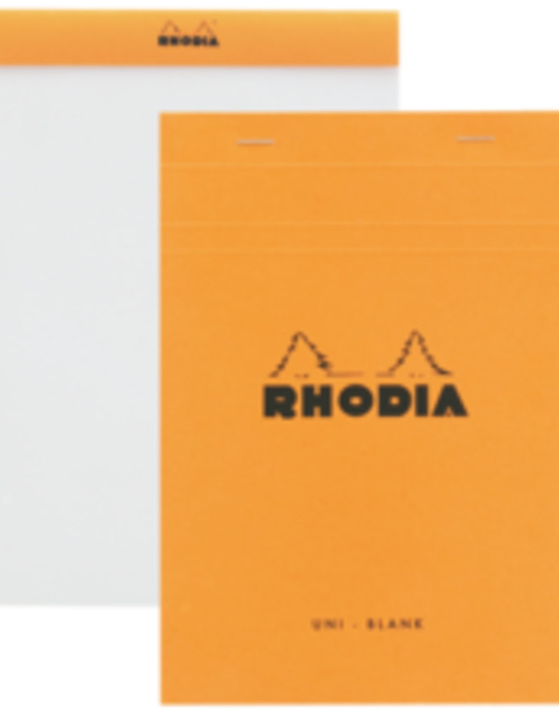 Rhodia Notepad Blank Orange 6x8.25"