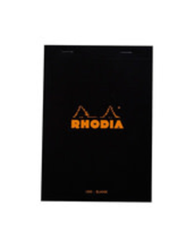 Rhodia Notepad Blank Black 6x8.25"