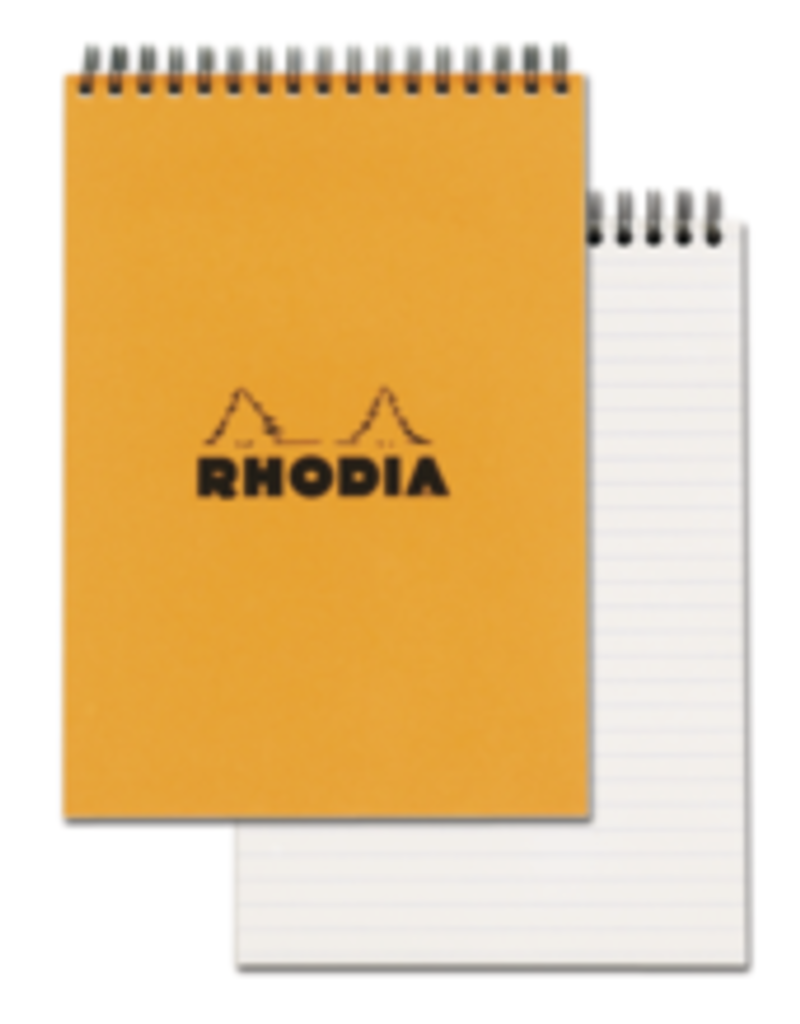 Rhodia Notepad Lined (wirebound) Orange 6x8.25"