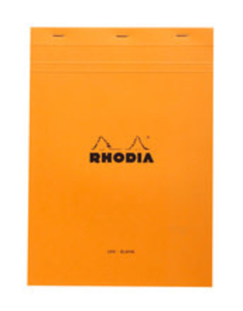 Rhodia Notepad Blank Orange 8.25x11.75"