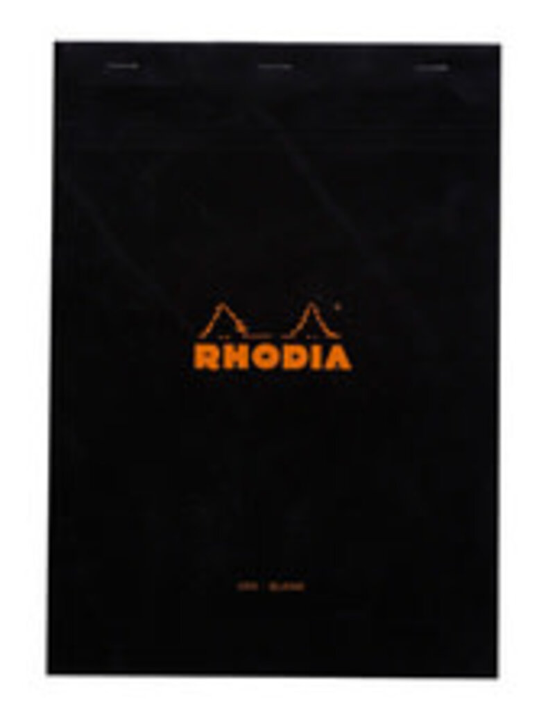 Rhodia Notepad Blank Black 8.25x11.75"