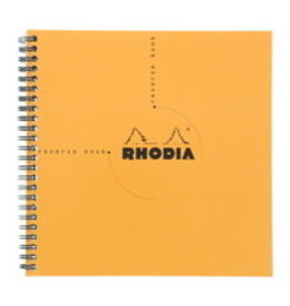 Rhodia Notepad Reverse (wirebound) Orange 8.25x8.25"