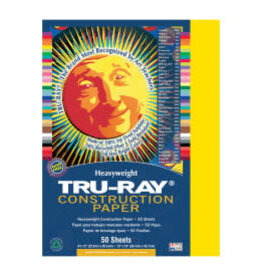 Pacon Tru-Ray Construction Paper, 50 Sheets, 9 in. x 12 in., Assorted Colors