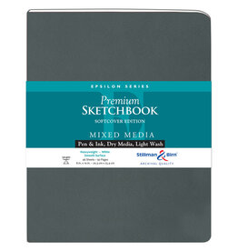 Stillman & Birn Mixed Media Softcover Sketchbooks Epsilon (White/62pgs/150gsm) 8x10"