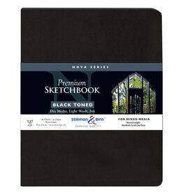 Stillman & Birn Mixed Media Softcover Sketchbooks Nova (Black/46pgs/150gsm) 8x10"