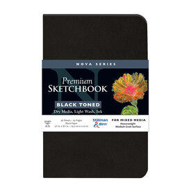 Stillman & Birn Mixed Media Softcover Sketchbooks Nova (Black/46pgs/150gsm) 5.5x8.5"