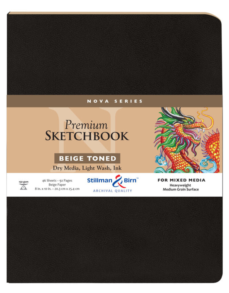 Stillman & Birn Mixed Media Softcover Sketchbooks Nova (Beige/46pgs/150gsm) 8x10"
