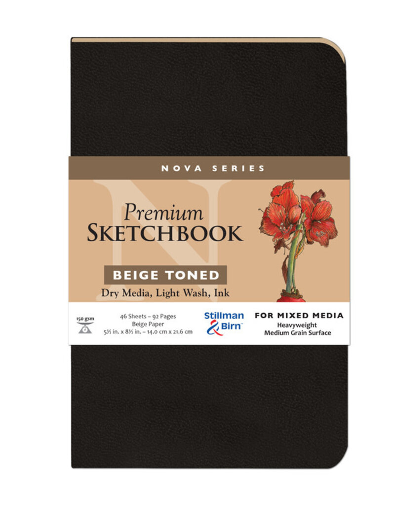 Stillman & Birn Mixed Media Softcover Sketchbooks Nova (Beige/46pgs/150gsm) 5.5x8.5"