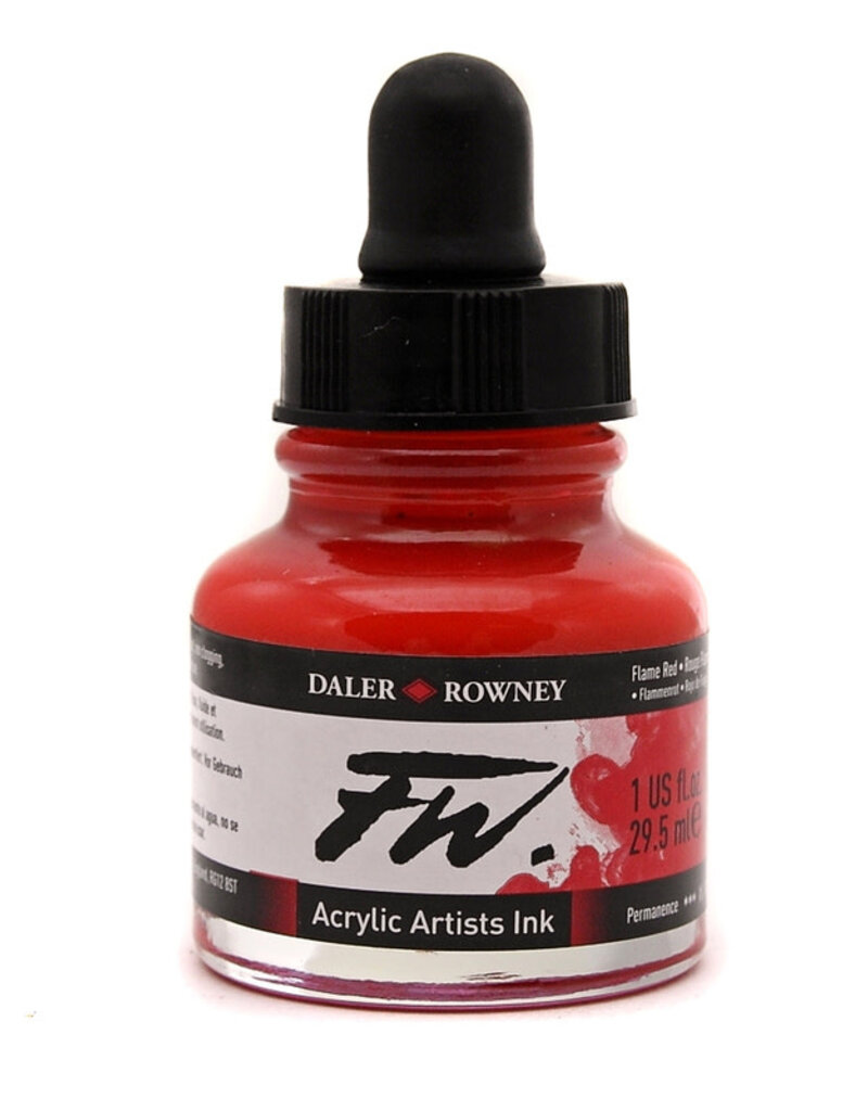 FW Acrylic Inks (1oz) Flame Red