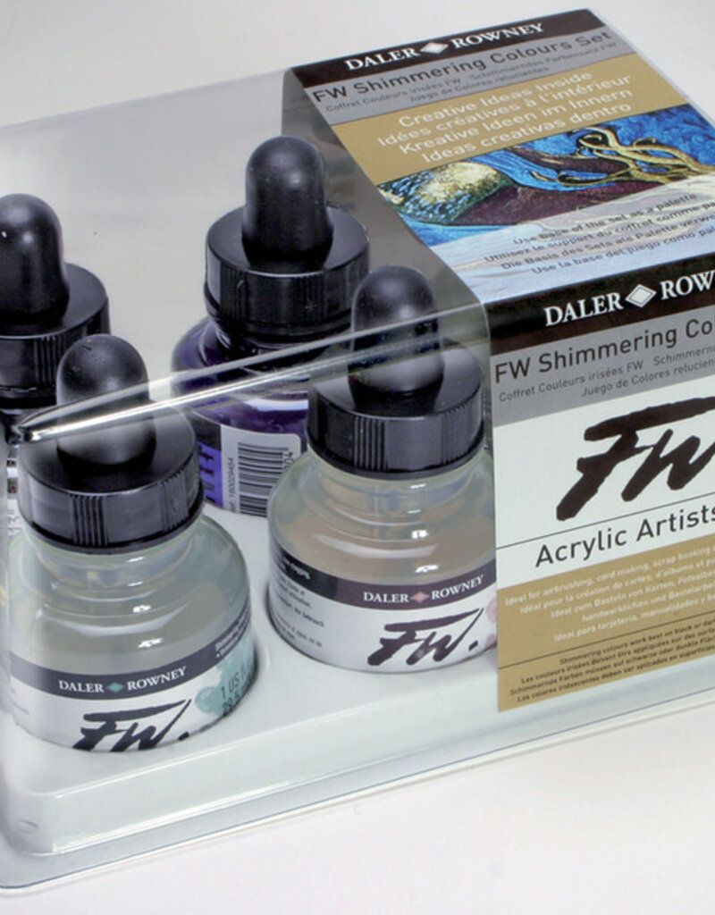 FW Acrylic Ink Shimmering Colours Set (6pc)