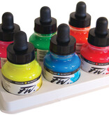 FW Acrylic Ink Fluorescent Neon Set (6pc)