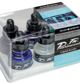 FW Acrylic Ink Pearlescent Effect Set (6pc)