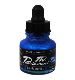 FW Pearlescent Liquid Acrylic Inks (1oz) Galactic Blue