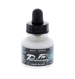 FW Pearlescent Liquid Acrylic Inks (1oz) White Pearl