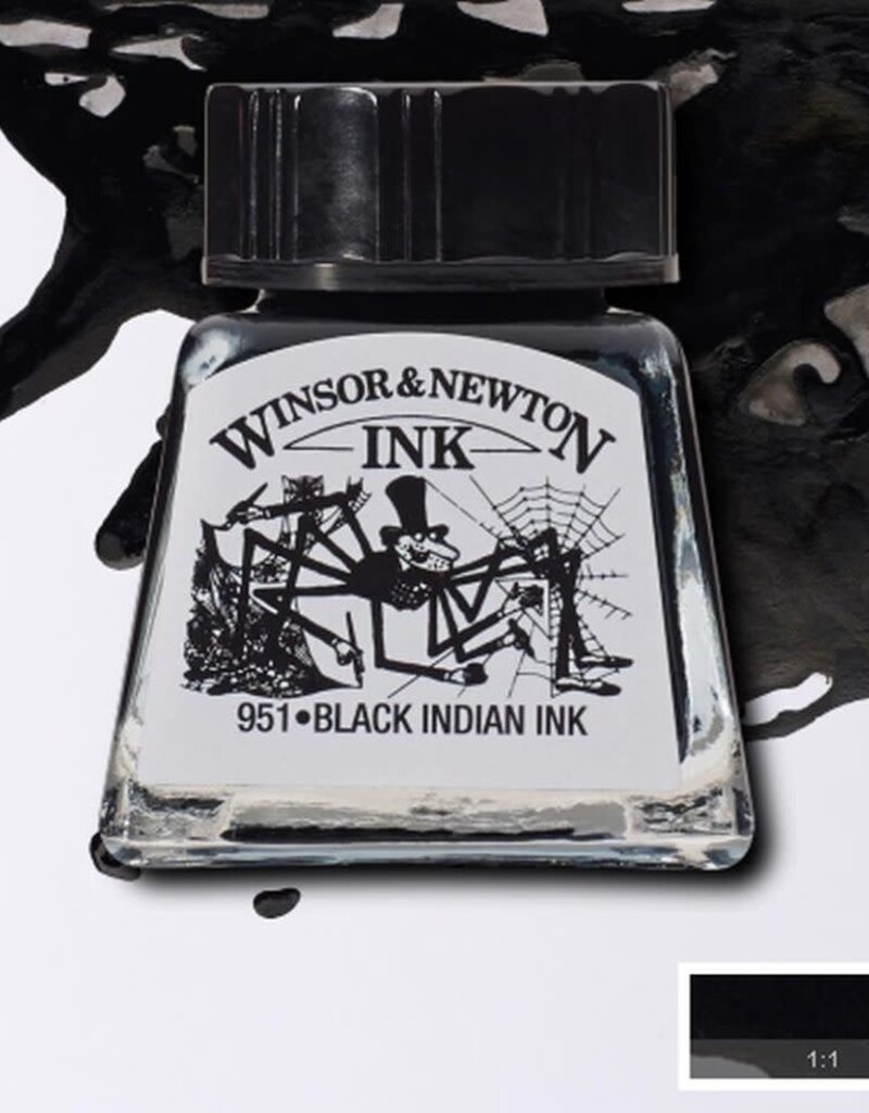 Winsor & Newton Drawing Inks (0.5oz) Black Indian