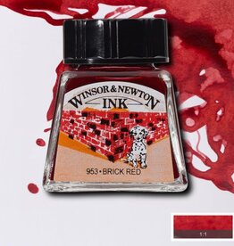 Winsor & Newton Drawing Inks (0.5oz) Brick Red
