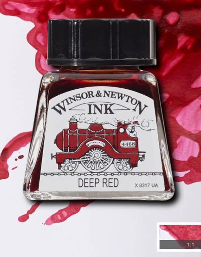 Winsor & Newton Drawing Inks (0.5oz) Deep Red