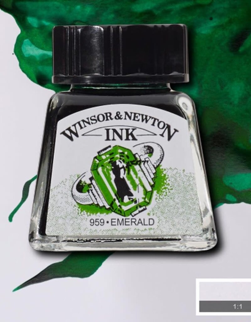 Winsor & Newton Drawing Inks (0.5oz) Emerald