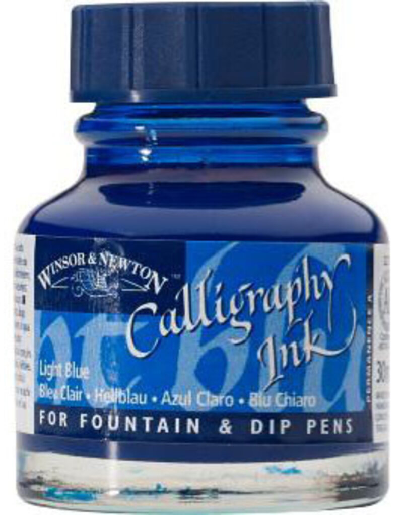 Winsor & Newton Calligraphy Inks (30ml) Light Blue