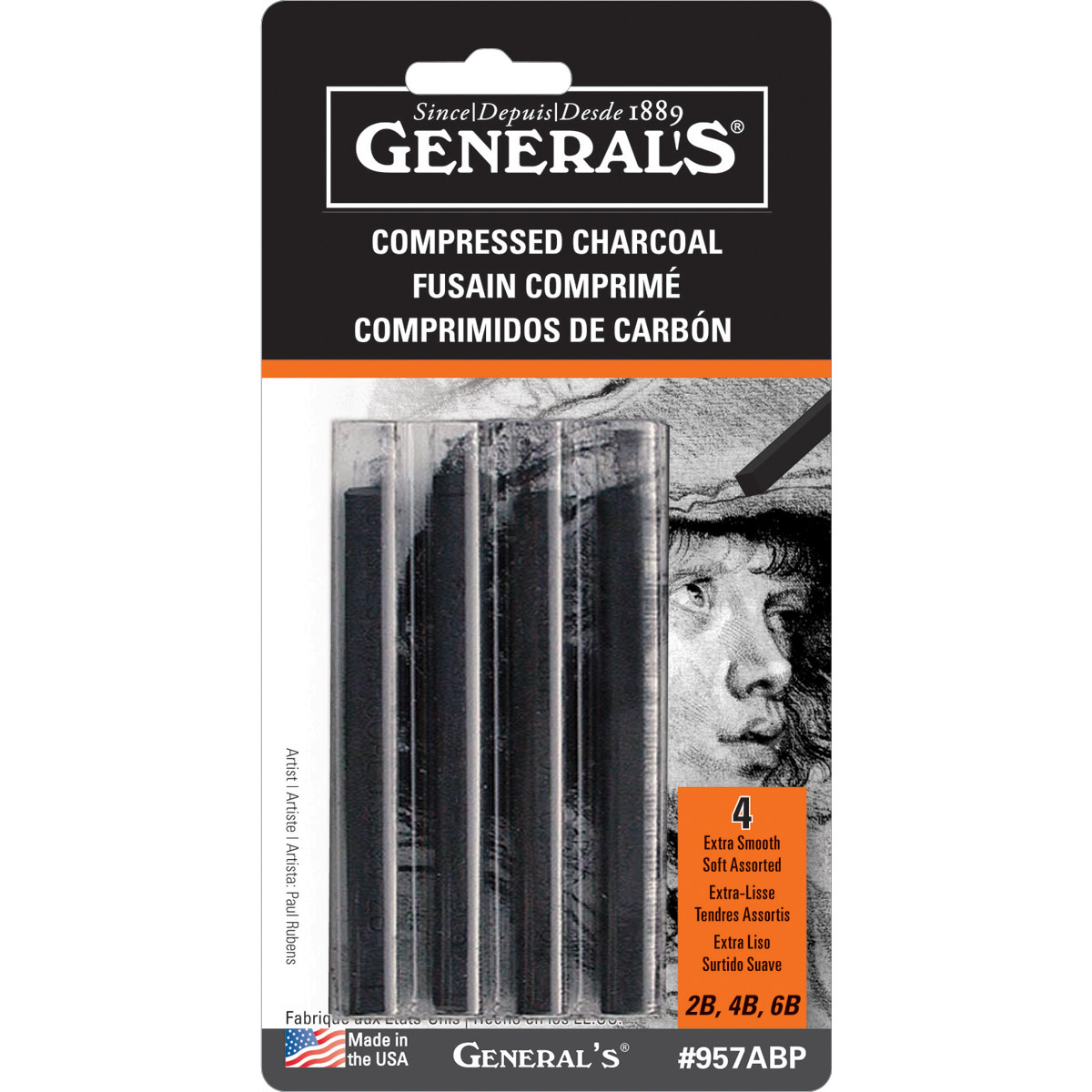 Primo Compressed Charcoal Sticks, Set of 4 – St. Louis Art Supply