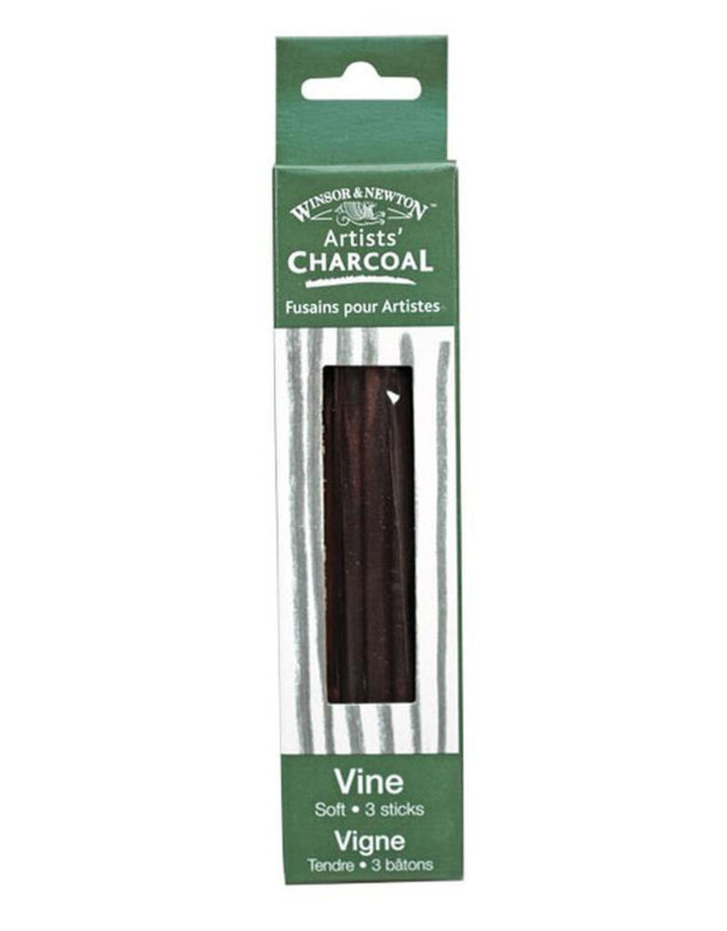 Winsor & Newton Artists' Vine Charcoal (3 sticks) Soft
