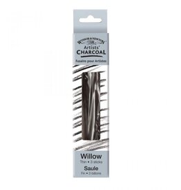 Winsor & Newton Artists' Charcoal- Willow Thick 3 Sticks