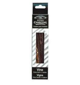 Winsor & Newton Artists' Vine Charcoal (3 sticks) Extra Soft