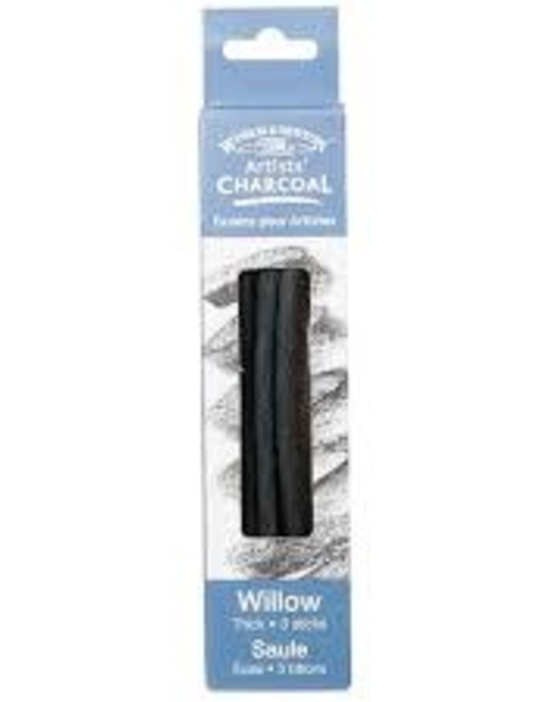 Winsor & Newton Artists' Charcoal- Willow Thin 3 Sticks