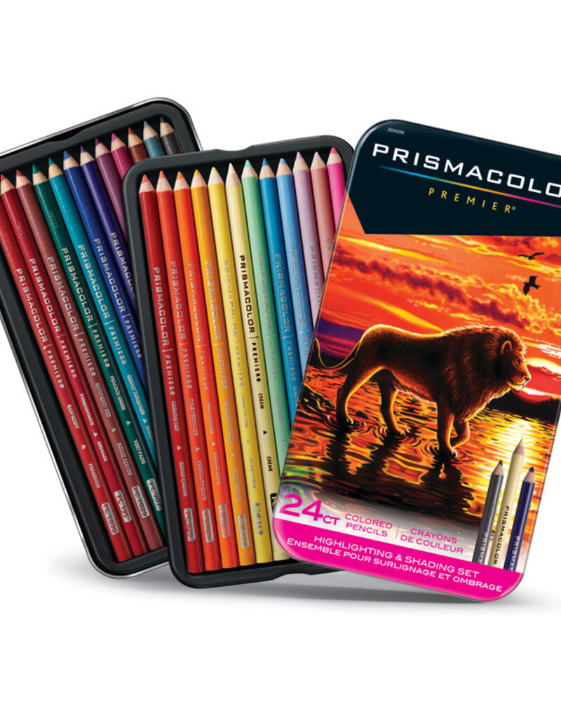 Prismacolor Premier Pencil Set- Highlighting & Shading (24ct)