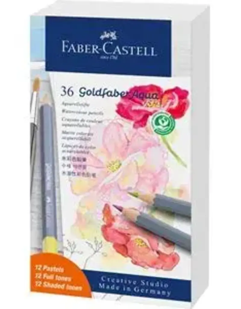 Goldfaber Aqua Watercolor Pencil Sets 36 Count Pastel Colors