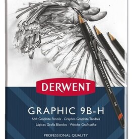 Derwent Graphic Pencil Tin Sets (12ct) Sketching