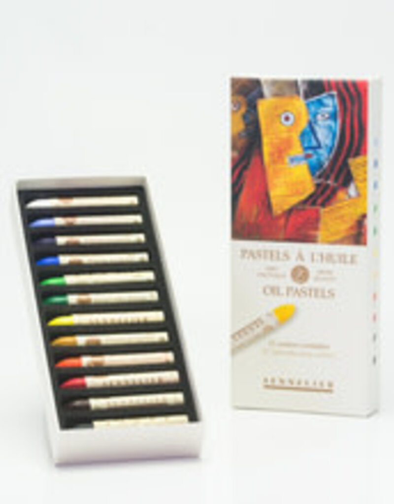 Sennelier 12-Color Oil Pastel Set