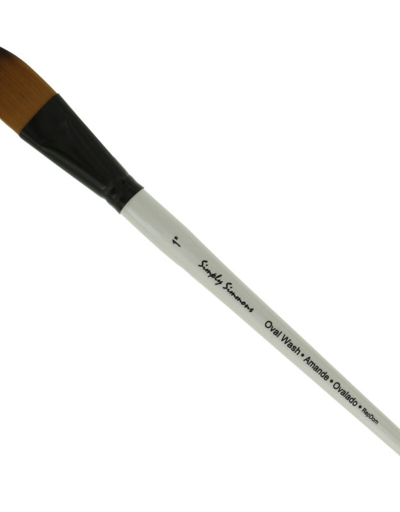 Simply Simmons Watercolor Brush Oval Synthetic 1"