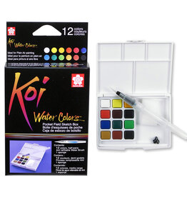 Koi Watercolor Sets Pocket Field Sketch Set 12 Colors