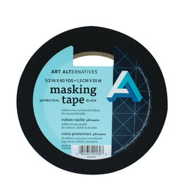 Black Masking Tape (pH Neutral)- 1/2" x 60yd