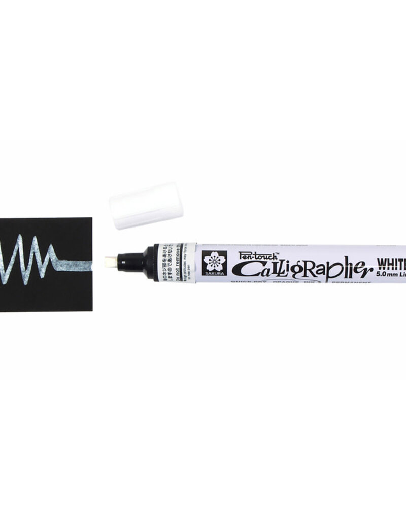 Pen-Touch Calligraphy Paint Marker White Medium (5mm)